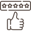 All 5 Star Reviews Icon