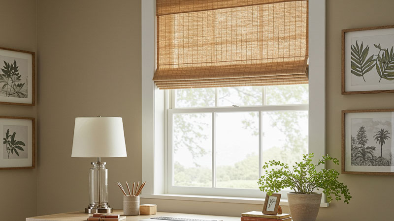 Window Shades 4 Woven Wood Shades Image